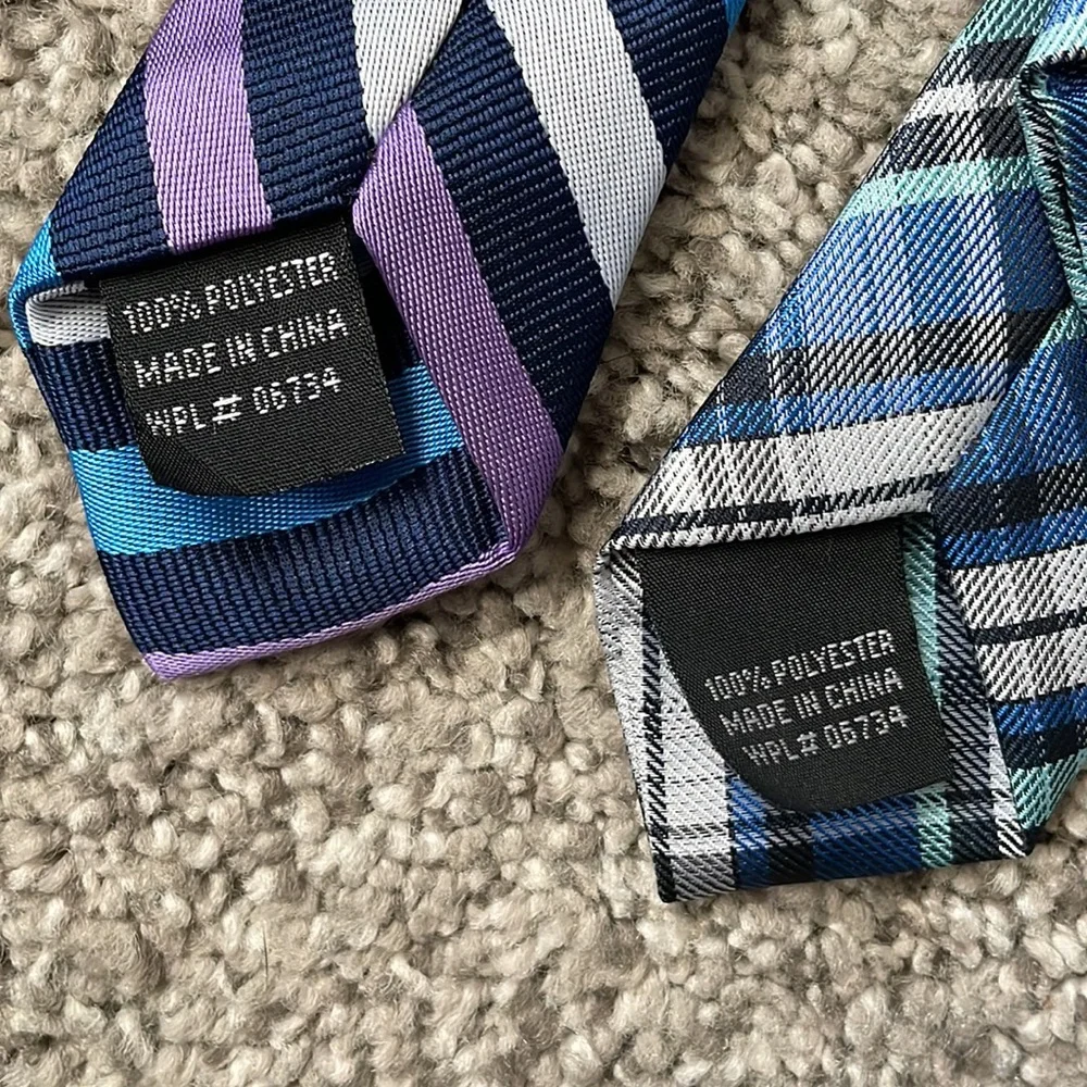 2 boys clip on ties